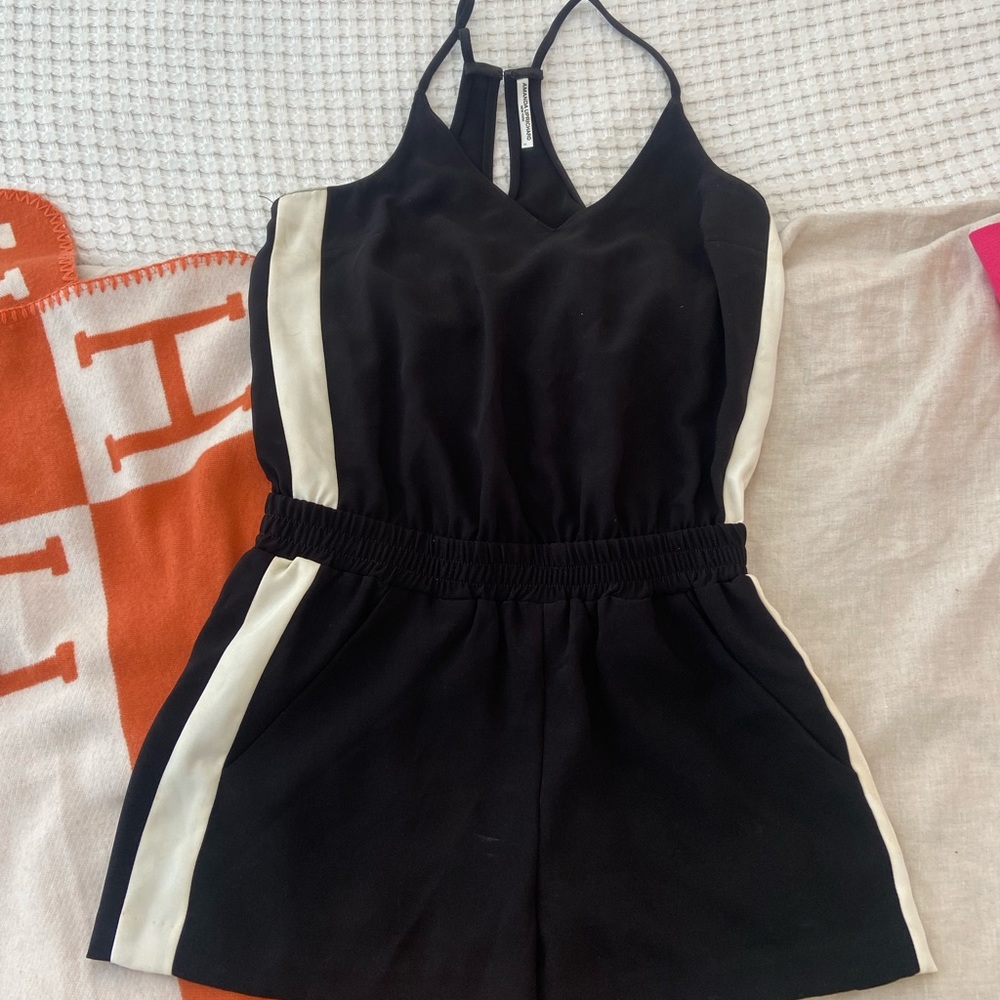 Amanda Uprichard Black Romper